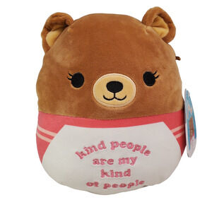 Hilary Bear Squishmallow Kind People Stuffed Animal 8 inch NEW